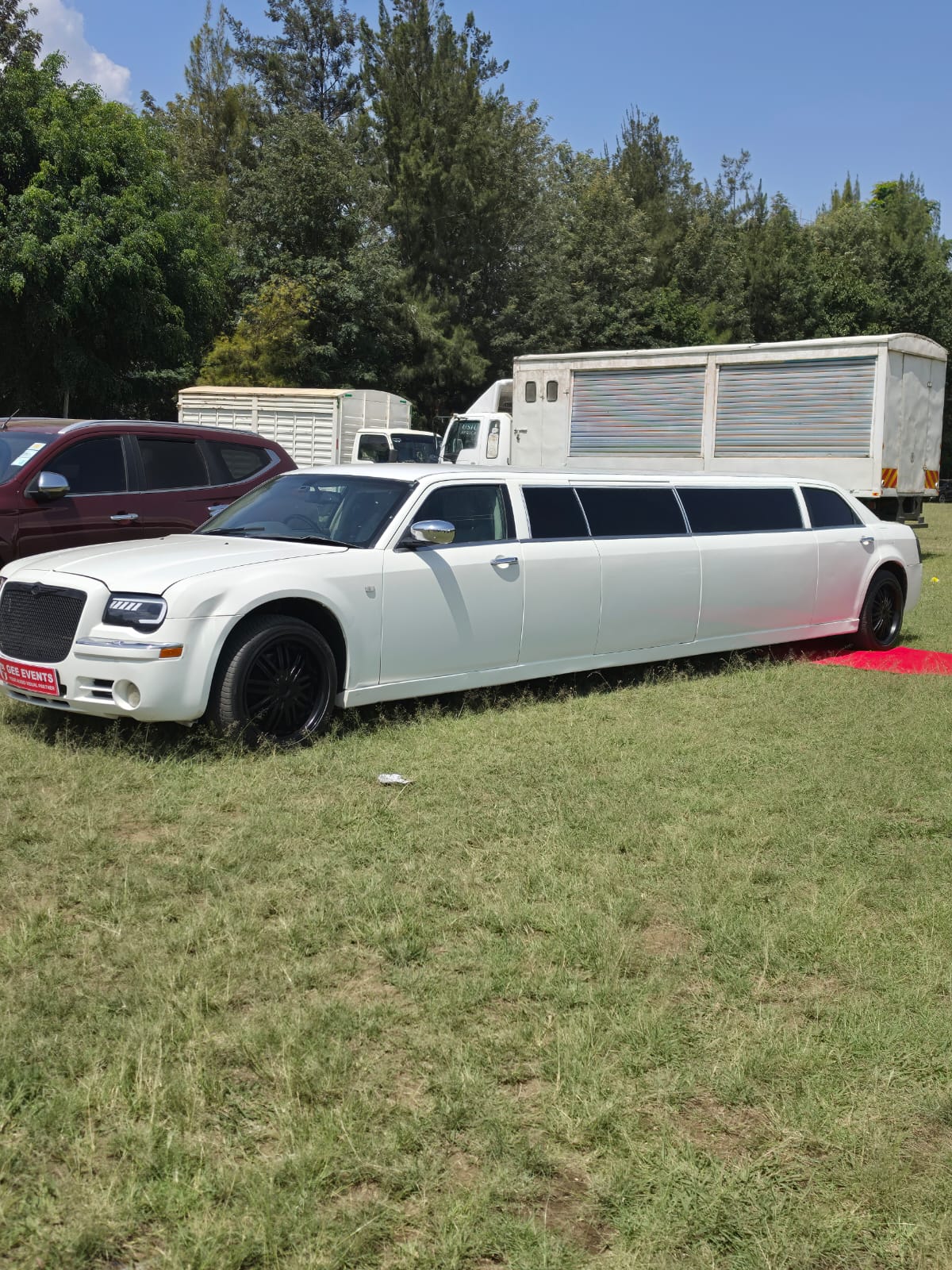 Gee Events & Entertainment luxury limousine available for hire in Nakuru, Kenya.